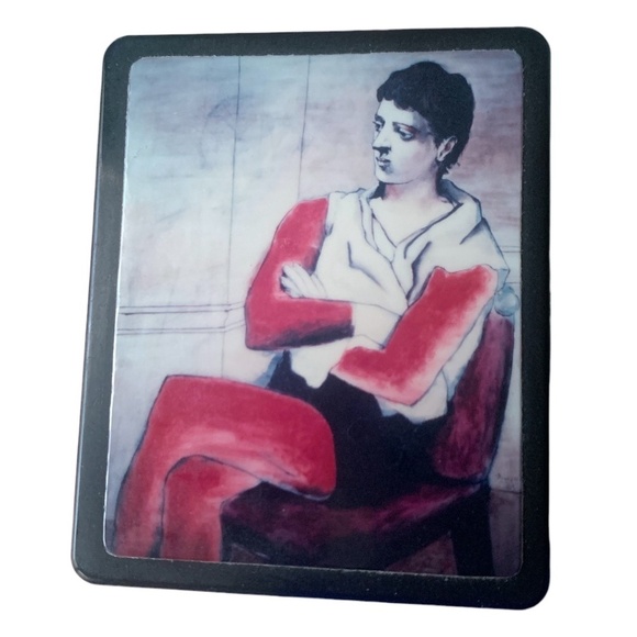 Pablo Picasso Saltimbarque Seated with Arms Crossed Vintage 1990 - Picture 4 of 7